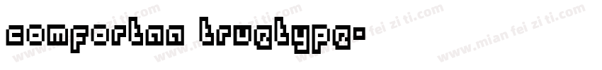 comfortaa truetype字体转换